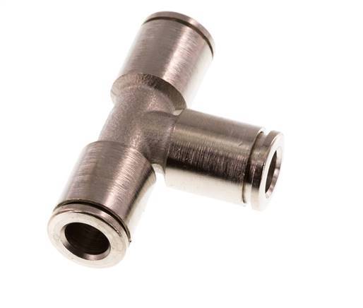 6mm T-koppeling Messing Insteekfitting NBR [2 Stuks]