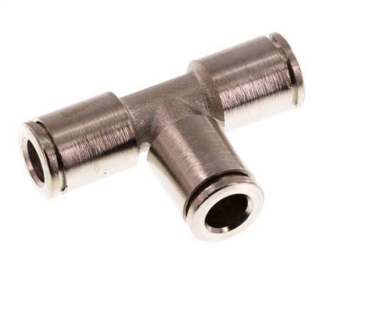 6mm T-koppeling Messing Insteekfitting NBR [2 Stuks]