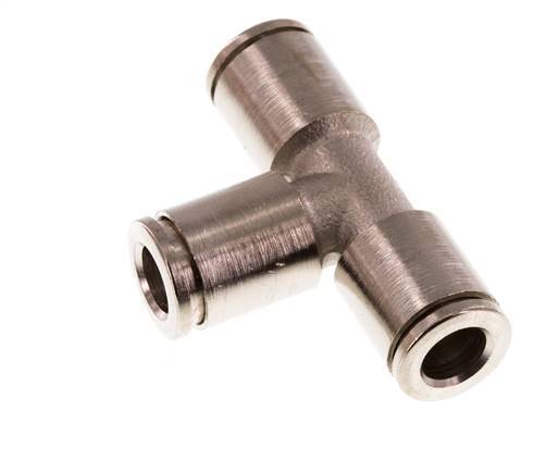 6mm T-koppeling Messing Insteekfitting NBR [2 Stuks]