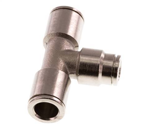 6mm x 8mm T-koppeling Messing Insteekfitting NBR