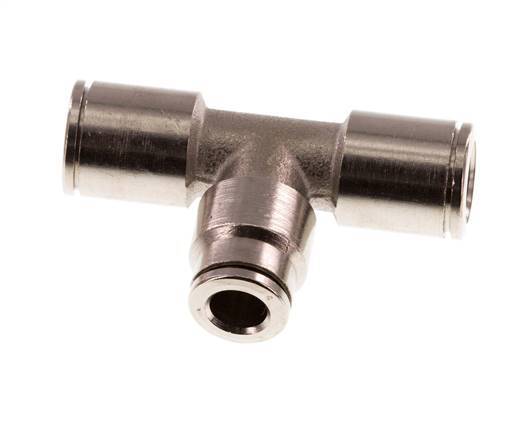 6mm x 8mm T-koppeling Messing Insteekfitting NBR