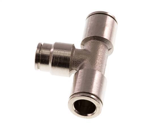 6mm x 8mm T-koppeling Messing Insteekfitting NBR