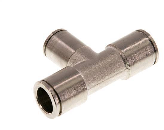 8mm x 10mm T-koppeling Messing Insteekfitting NBR