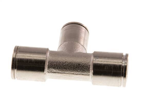 8mm x 10mm T-koppeling Messing Insteekfitting NBR