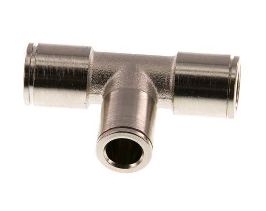 8mm x 10mm T-koppeling Messing Insteekfitting NBR