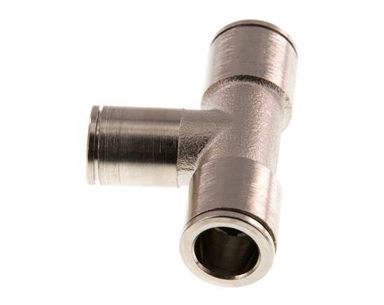 8mm x 10mm T-koppeling Messing Insteekfitting NBR