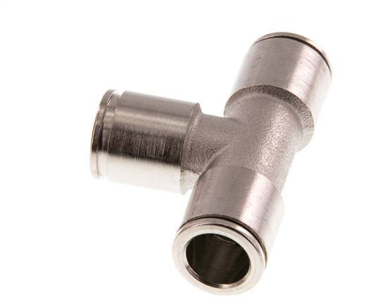 10mm T-koppeling Messing Insteekfitting FKM