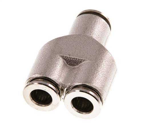 6mm Y-koppeling Messing Insteekfitting NBR