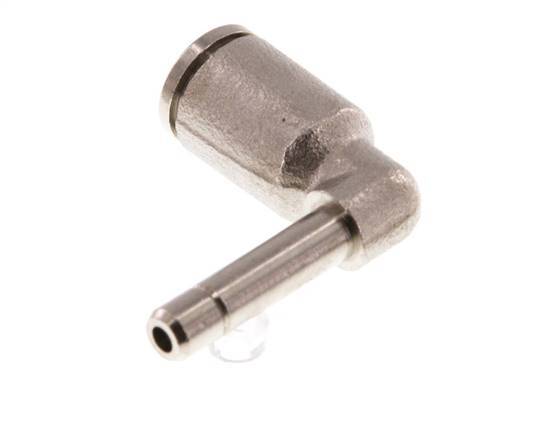 4mm x 4mm 90 graden L-verbinding Messing Insteekfitting Plug NBR [2 Stuks]