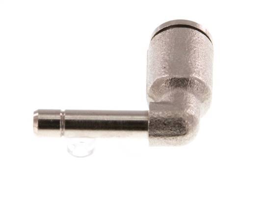 4mm x 4mm 90 graden L-verbinding Messing Insteekfitting Plug NBR [2 Stuks]