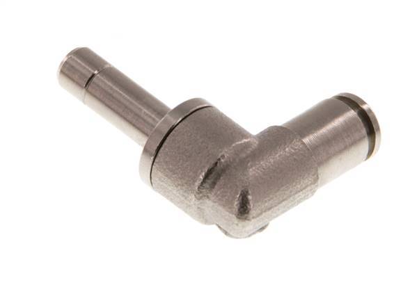 4mm x 6mm 90 graden L-verbinding Messing Insteekfitting Plug NBR [2 Stuks]