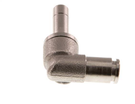 4mm x 6mm 90 graden L-verbinding Messing Insteekfitting Plug NBR [2 Stuks]