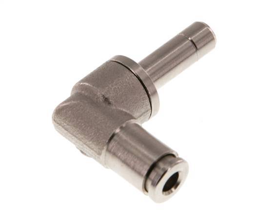 4mm x 6mm 90 graden L-verbinding Messing Insteekfitting Plug NBR [2 Stuks]