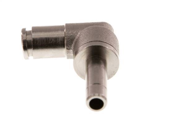 4mm x 6mm 90 graden L-verbinding Messing Insteekfitting Plug NBR [2 Stuks]