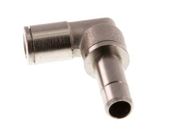 6mm x 8mm 90 graden L-verbinding Messing Insteekfitting Plug NBR