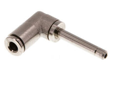4mm x 4mm 90 graden L-verbinding Messing Insteekfitting Plug Lange Huls NBR