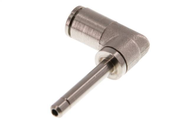 4mm x 4mm 90 graden L-verbinding Messing Insteekfitting Plug Lange Huls NBR