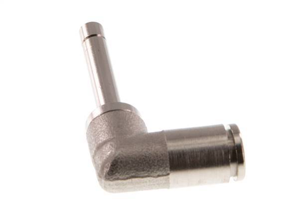 4mm x 4mm 90 graden L-verbinding Messing Insteekfitting Plug Lange Huls NBR