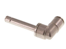 6mm x 6mm 90 graden L-verbinding Messing Insteekfitting Plug Lange Huls NBR