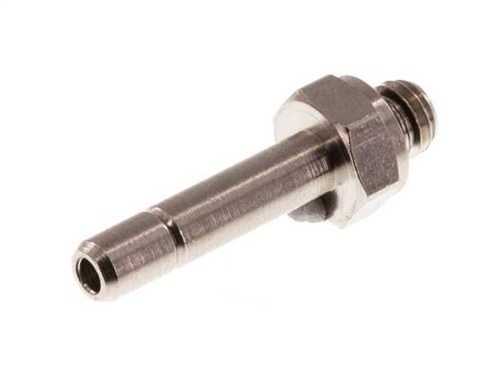 4mm x M 5 insteekfitting Messing Buitendraad NBR [10 Stuks]