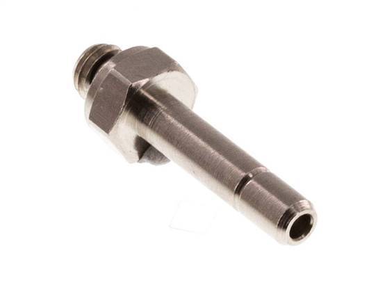 4mm x M 5 insteekfitting Messing Buitendraad NBR [10 Stuks]