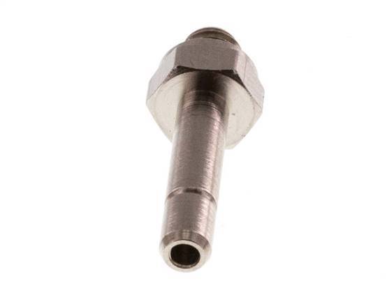4mm x M 5 insteekfitting Messing Buitendraad NBR [10 Stuks]