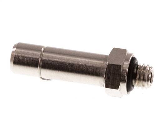 6mm x M 5 Plug-in Fitting with Male Threads Brass NBR [5 Pieces]