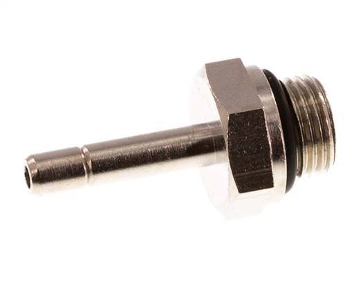 4mm x G1/8'' Plug-in Fitting with Male Threads Brass NBR [5 Pieces]