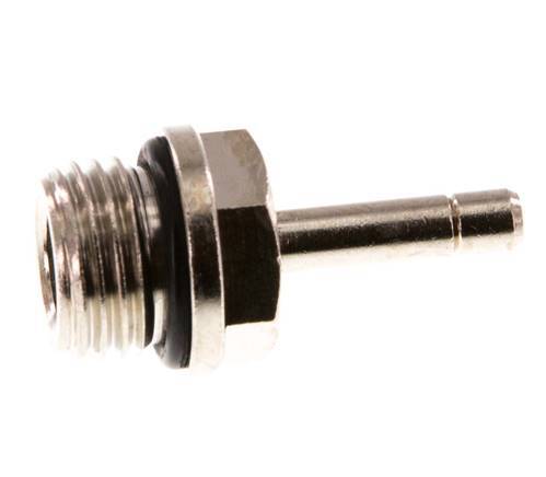 4mm x G1/4'' insteekfitting Messing buitendraad NBR [5 Stuks]