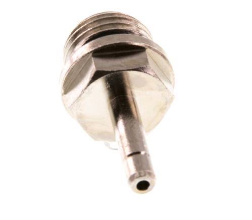 4mm x G1/4'' insteekfitting Messing buitendraad NBR [5 Stuks]
