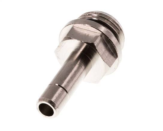 6mm x G1/4'' insteekfitting Messing buitendraad NBR [5 Stuks]
