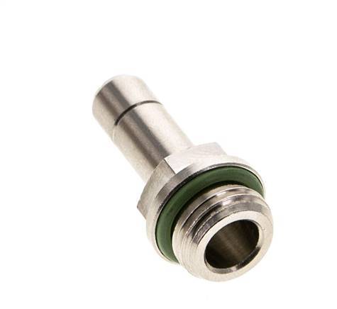 8mm x G1/4'' insteekfitting Messing buitendraad FKM [5 Stuks]