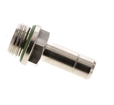 8mm x G1/4'' insteekfitting Messing buitendraad FKM [5 Stuks]