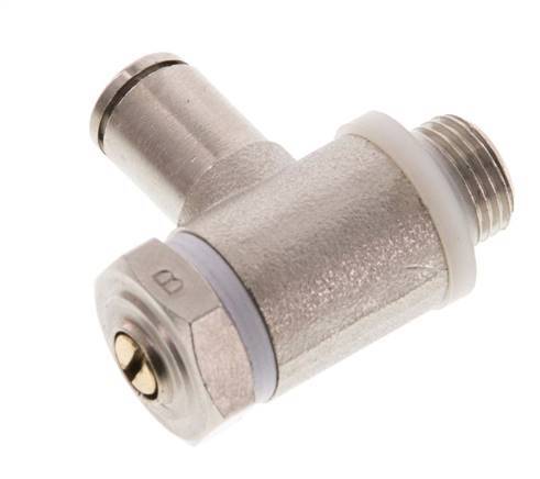 L-stuk Regelventiel 4 mm - G1/8'' Regeling-Uit Messing Sleufschroef Banjo