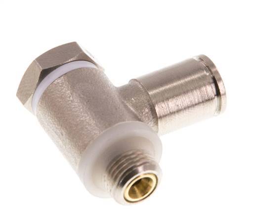 L-stuk Regelventiel 6 mm - G1/8'' Regeling-Uit Messing Sleufschroef Banjo