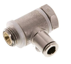 L-stuk Regelventiel 6 mm - G1/4'' Regeling-Uit Messing Sleufschroef Banjo