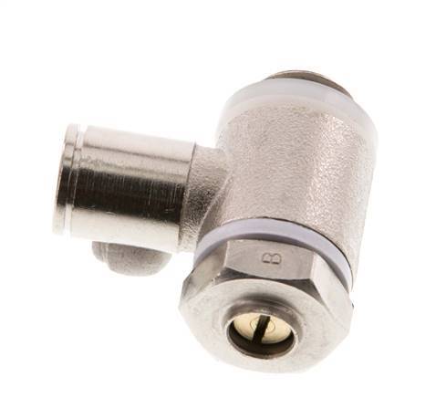 L-stuk Regelventiel 8 mm - G1/4'' Regeling-Uit Messing Sleufschroef Banjo
