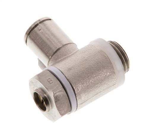 L-stuk Regelventiel 8 mm - G1/4'' Regeling-Uit Messing Sleufschroef Banjo