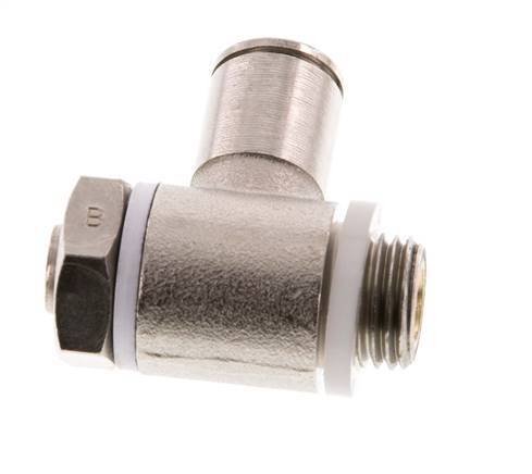 L-stuk Regelventiel 8 mm - G1/4'' Regeling-Uit Messing Sleufschroef Banjo