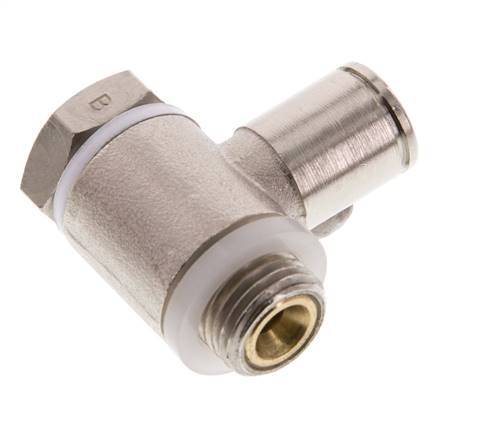 L-stuk Regelventiel 8 mm - G1/4'' Regeling-Uit Messing Sleufschroef Banjo