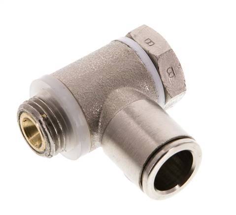 L-stuk Regelventiel 10 mm - G1/4'' Regeling-Uit Messing Sleufschroef Banjo