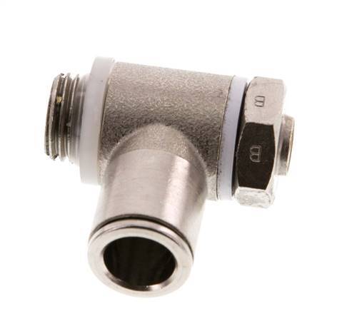 L-stuk Regelventiel 10 mm - G1/4'' Regeling-Uit Messing Sleufschroef Banjo