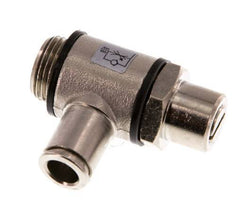 L-stuk Regelventiel 8 mm - G3/8'' Regeling-Uit Messing Sleufschroef Banjo