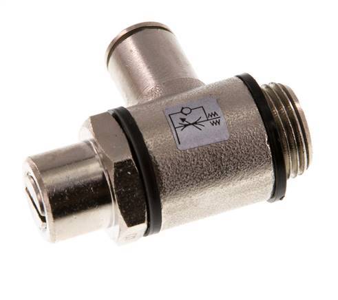 L-stuk Regelventiel 8 mm - G3/8'' Regeling-Uit Messing Sleufschroef Banjo
