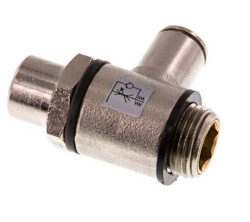 L-stuk Regelventiel 8 mm - G3/8'' Regeling-Uit Messing Sleufschroef Banjo
