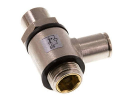 L-stuk Regelventiel 8 mm - G3/8'' Regeling-Uit Messing Sleufschroef Banjo
