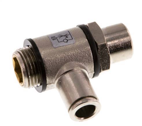 L-stuk Regelventiel 8 mm - G3/8'' Regeling-Uit Messing Sleufschroef Banjo