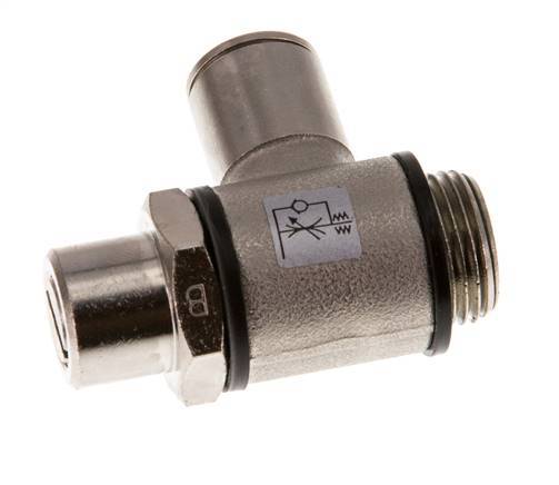 L-stuk Regelventiel 10 mm - G3/8'' Regeling-Uit Messing Sleufschroef Banjo