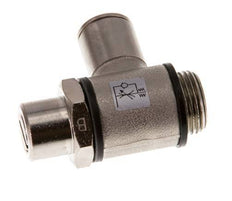 L-stuk Regelventiel 10 mm - G3/8'' Regeling-Uit Messing Sleufschroef Banjo