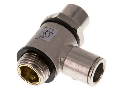 L-stuk Regelventiel 10 mm - G3/8'' Regeling-Uit Messing Sleufschroef Banjo
